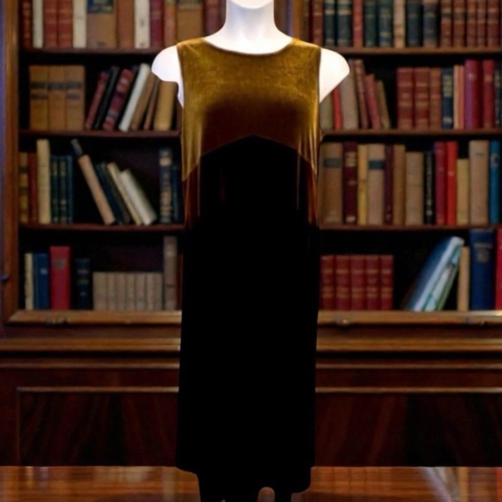 Size 16: 3 tone brown gentry loved maxi with split .. light & velvety